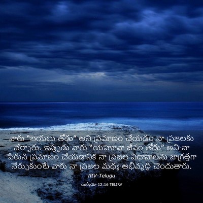 Picture 03 - యిర్మీయా 12:16 TELIRV - వారు “బయలు తోడు” - Bible Verse Picture