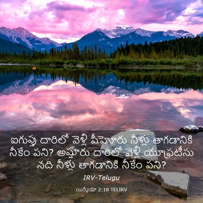 Picture 03 - యిర్మీయా 2:18 TELIRV - ఐగుప్తు దారిలో - Bible Verse Picture