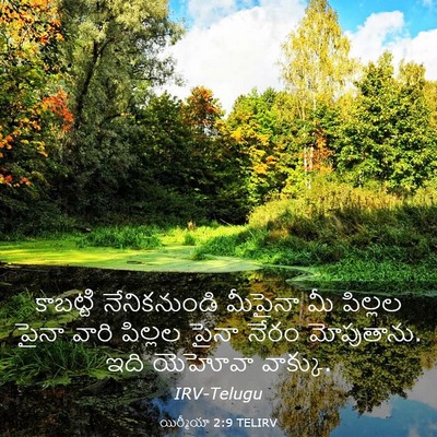 Picture 03 - యిర్మీయా 2:9 TELIRV - కాబట్టి - Bible Verse Picture