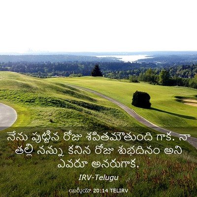 Picture 03 - యిర్మీయా 20:14 TELIRV - నేను పుట్టిన రోజు - Bible Verse Picture