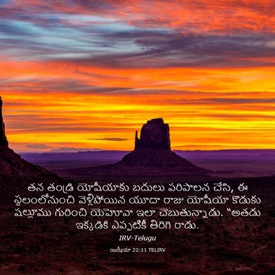 Picture 03 - యిర్మీయా 22:11 TELIRV - తన తండ్రి - Bible Verse Picture