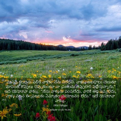 Picture 03 - యిర్మీయా 23:32 TELIRV - “మోసపు కలలను - Bible Verse Picture
