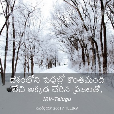 Picture 03 - యిర్మీయా 26:17 TELIRV - దేశంలోని - Bible Verse Picture