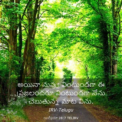Picture 03 - యిర్మీయా 28:7 TELIRV - అయినా నువ్వు - Bible Verse Picture
