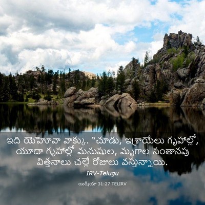 Picture 03 - యిర్మీయా 31:27 TELIRV - ఇది యెహోవా వాక్కు. - Bible Verse Picture