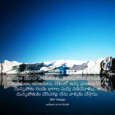 Picture 03 - యిర్మీయా 34:19 TELIRV - తరువాత యూదా - Bible Verse Picture