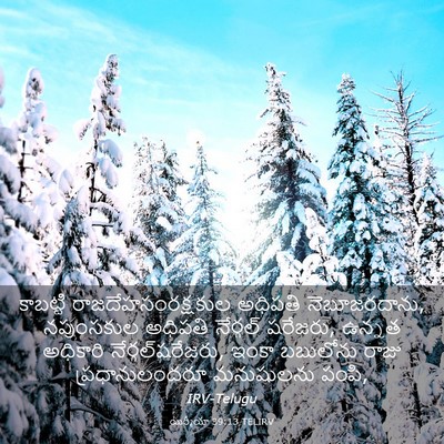 Picture 03 - యిర్మీయా 39:13 TELIRV - కాబట్టి - Bible Verse Picture