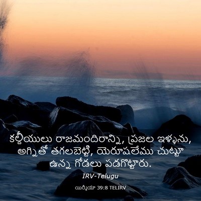 Picture 03 - యిర్మీయా 39:8 TELIRV - కల్దీయులు - Bible Verse Picture