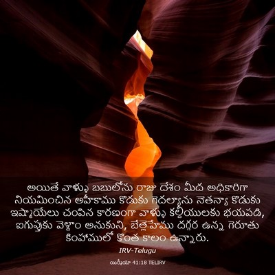 Picture 03 - యిర్మీయా 41:18 TELIRV - అయితే వాళ్ళు - Bible Verse Picture
