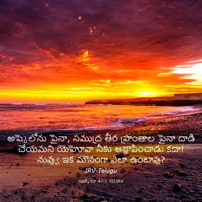 Picture 03 - యిర్మీయా 47:7 TELIRV - అష్కెలోను పైనా, - Bible Verse Picture