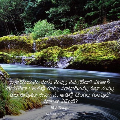 Picture 03 - యిర్మీయా 48:27 TELIRV - ఇశ్రాయేలును చూసి - Bible Verse Picture