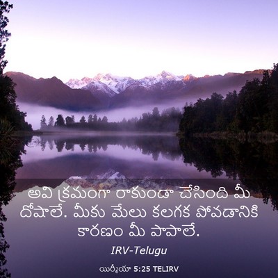 Picture 03 - యిర్మీయా 5:25 TELIRV - అవి క్రమంగా - Bible Verse Picture
