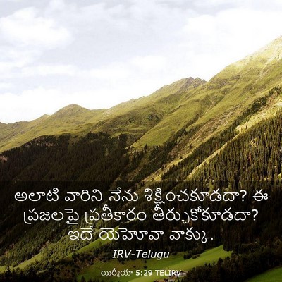 Picture 03 - యిర్మీయా 5:29 TELIRV - అలాటి వారిని నేను - Bible Verse Picture