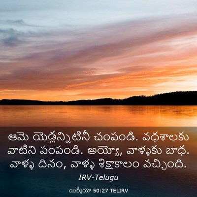 Picture 03 - యిర్మీయా 50:27 TELIRV - ఆమె యెడ్లన్నిటినీ - Bible Verse Picture