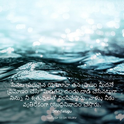 Picture 03 - యిర్మీయా 51:14 TELIRV - సేనల ప్రభువైన - Bible Verse Picture