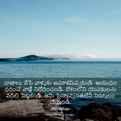 Picture 03 - యిర్మీయా 51:3 TELIRV - బాణాలు వేసే - Bible Verse Picture
