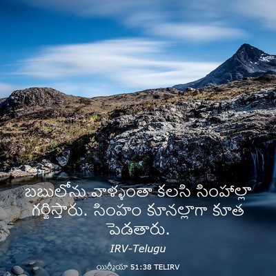 Picture 03 - యిర్మీయా 51:38 TELIRV - బబులోను వాళ్ళంతా - Bible Verse Picture