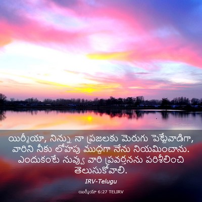 Picture 03 - యిర్మీయా 6:27 TELIRV - యిర్మీయా, నిన్ను - Bible Verse Picture