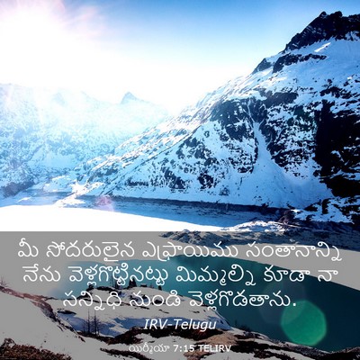 Picture 03 - యిర్మీయా 7:15 TELIRV - మీ సోదరులైన - Bible Verse Picture