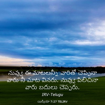 Picture 03 - యిర్మీయా 7:27 TELIRV - నువ్వు ఈ మాటలన్నీ - Bible Verse Picture