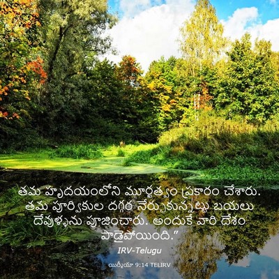 Picture 03 - యిర్మీయా 9:14 TELIRV - తమ హృదయంలోని - Bible Verse Picture