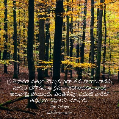 Picture 03 - యిర్మీయా 9:5 TELIRV - ప్రతివాడూ సత్యం - Bible Verse Picture
