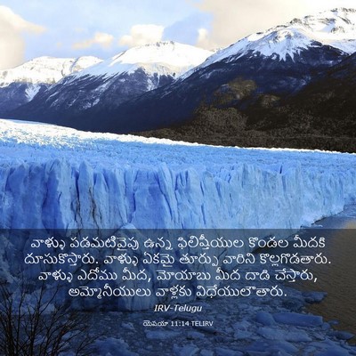 Picture 03 - యెషయా 11:14 TELIRV - వాళ్ళు పడమటివైపు - Bible Verse Picture