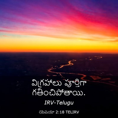 Picture 03 - యెషయా 2:18 TELIRV - విగ్రహాలు - Bible Verse Picture