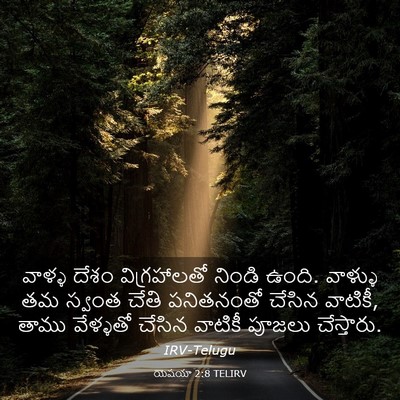 Picture 03 - యెషయా 2:8 TELIRV - వాళ్ళ దేశం - Bible Verse Picture