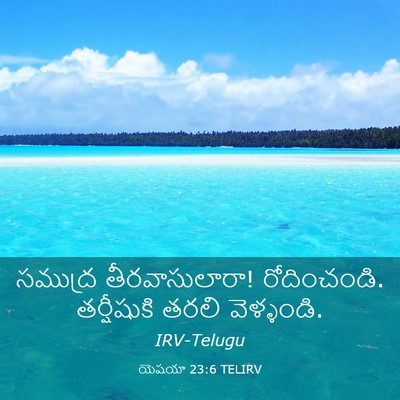 Picture 03 - యెషయా 23:6 TELIRV - సముద్ర - Bible Verse Picture