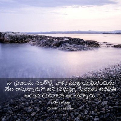 Picture 03 - యెషయా 3:15 TELIRV - నా ప్రజలను - Bible Verse Picture