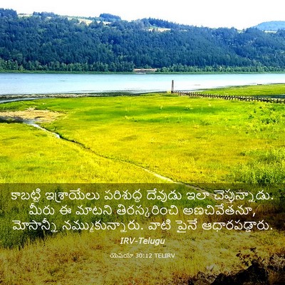 Picture 03 - యెషయా 30:12 TELIRV - కాబట్టి ఇశ్రాయేలు - Bible Verse Picture