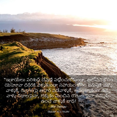 Picture 03 - యెషయా 31:1 TELIRV - “ఇశ్రాయేలు - Bible Verse Picture