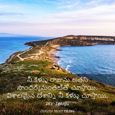 Picture 03 - యెషయా 33:17 TELIRV - నీ కళ్ళు రాజును - Bible Verse Picture