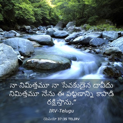 Picture 03 - యెషయా 37:35 TELIRV - నా నిమిత్తమూ నా - Bible Verse Picture