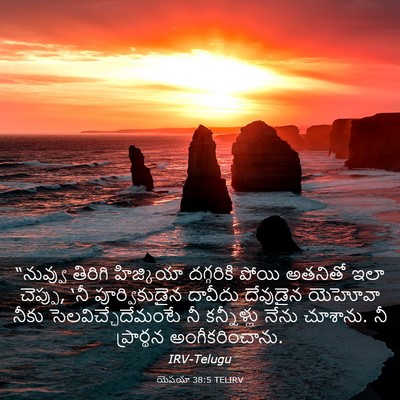 Picture 03 - యెషయా 38:5 TELIRV - “నువ్వు తిరిగి - Bible Verse Picture