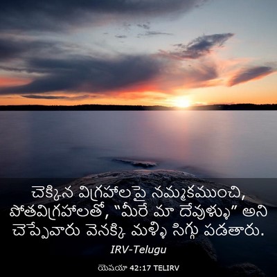 Picture 03 - యెషయా 42:17 TELIRV - చెక్కిన - Bible Verse Picture