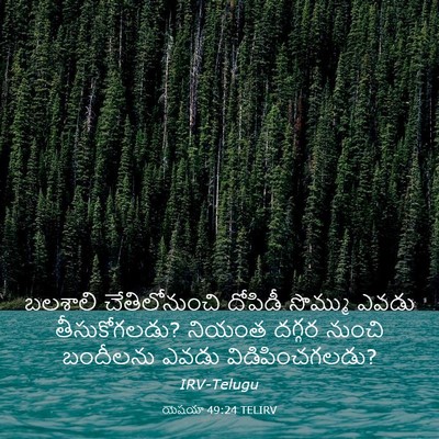 Picture 03 - యెషయా 49:24 TELIRV - బలశాలి - Bible Verse Picture