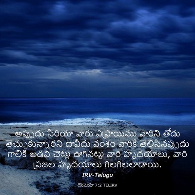Picture 03 - యెషయా 7:2 TELIRV - అప్పుడు సిరియా - Bible Verse Picture