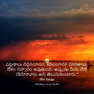Picture 03 - యెహెజ్కేలు 12:20 TELIRV - పట్టణాలు - Bible Verse Picture