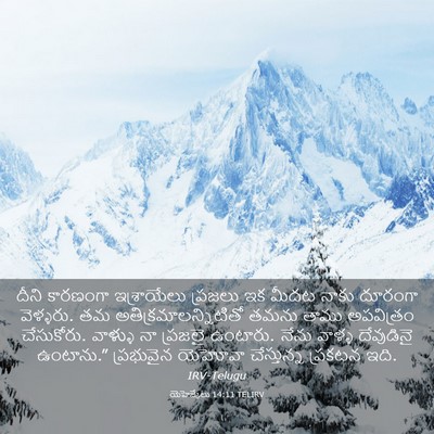 Picture 03 - యెహెజ్కేలు 14:11 TELIRV - దీని కారణంగా - Bible Verse Picture