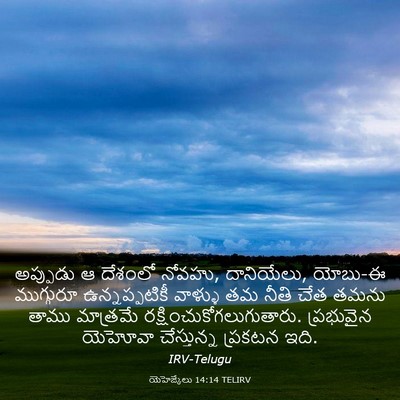 Picture 03 - యెహెజ్కేలు 14:14 TELIRV - అప్పుడు ఆ దేశంలో - Bible Verse Picture