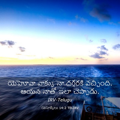 Picture 03 - యెహెజ్కేలు 14:2 TELIRV - యెహోవా వాక్కు నా - Bible Verse Picture