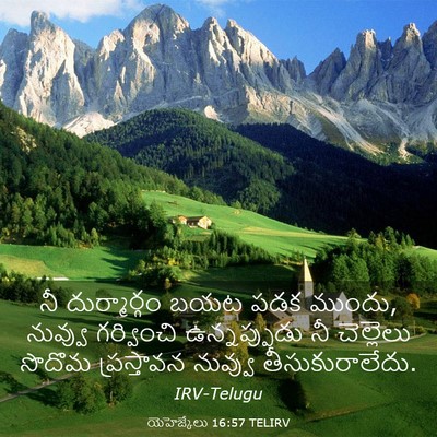 Picture 03 - యెహెజ్కేలు 16:57 TELIRV - నీ దుర్మార్గం బయట - Bible Verse Picture