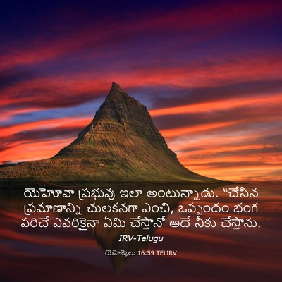 Picture 03 - యెహెజ్కేలు 16:59 TELIRV - యెహోవా ప్రభువు - Bible Verse Picture