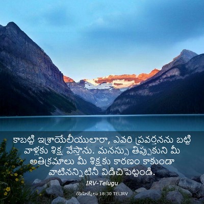 Picture 03 - యెహెజ్కేలు 18:30 TELIRV - కాబట్టి - Bible Verse Picture