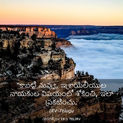 Picture 03 - యెహెజ్కేలు 19:1 TELIRV - “కాబట్టి నువ్వు, - Bible Verse Picture