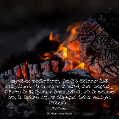 Picture 03 - యెహెజ్కేలు 20:39 TELIRV - ఇశ్రాయేలు - Bible Verse Picture