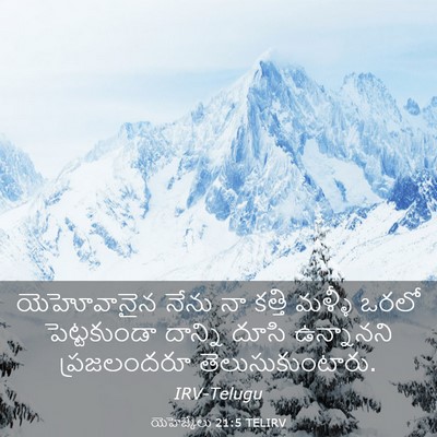 Picture 03 - యెహెజ్కేలు 21:5 TELIRV - యెహోవానైన నేను నా - Bible Verse Picture