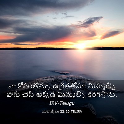 Picture 03 - యెహెజ్కేలు 22:20 TELIRV - నా కోపంతోనూ, - Bible Verse Picture